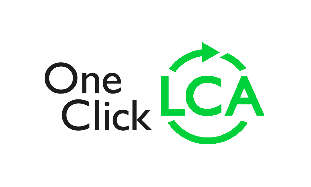 One Click LCA Building Life Cycle Assessment software logo black